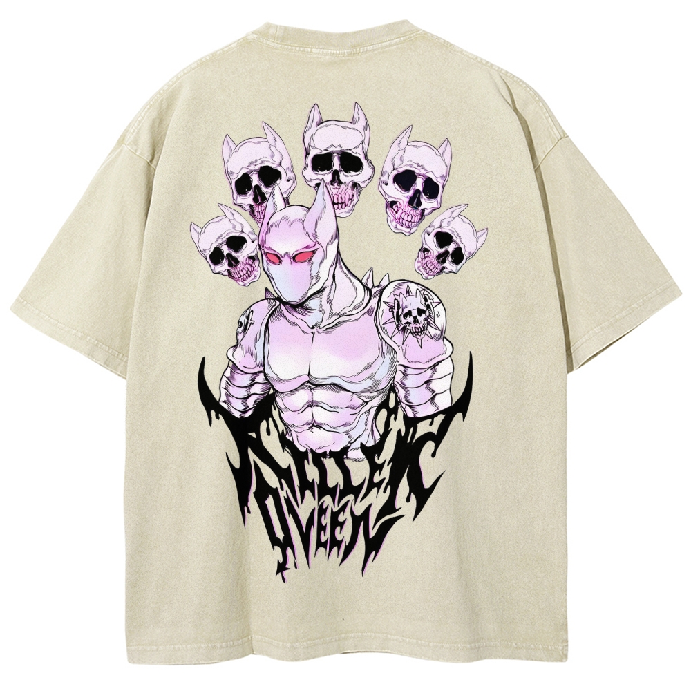 Jojo's Bizarre Adventure Unisex Fit Washed T-Shirt 2503003239