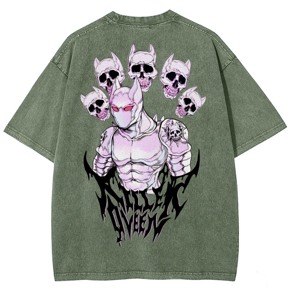 Jojo's Bizarre Adventure Unisex Fit Washed T-Shirt 2503003239