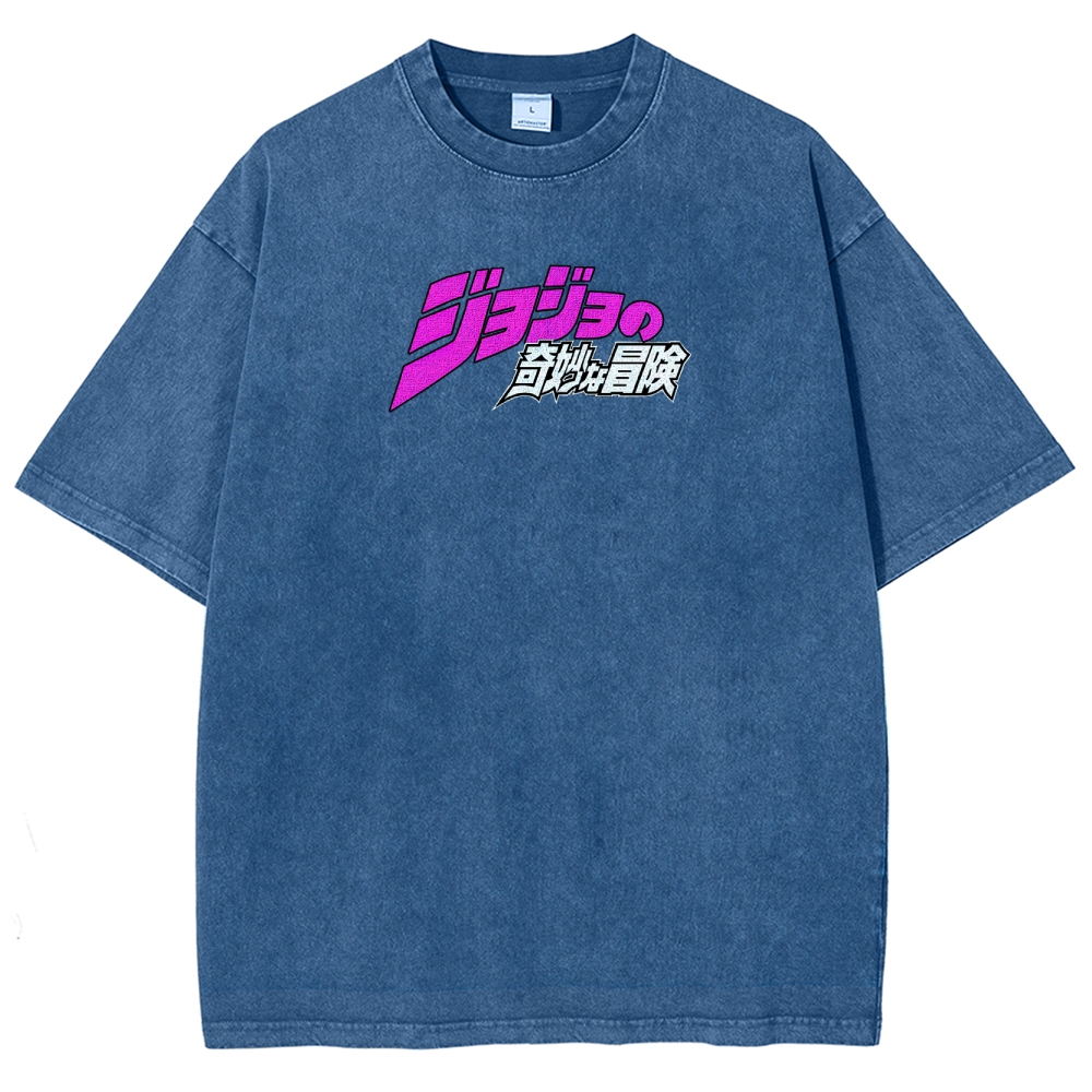 Jojo's Bizarre Adventure Unisex Fit Washed T-Shirt 2503003241
