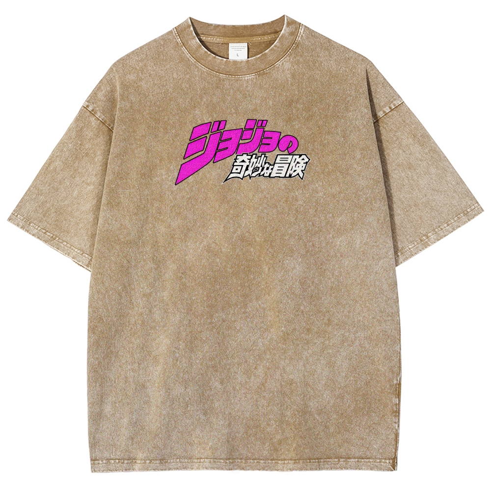 Jojo's Bizarre Adventure Unisex Fit Washed T-Shirt 2503003241