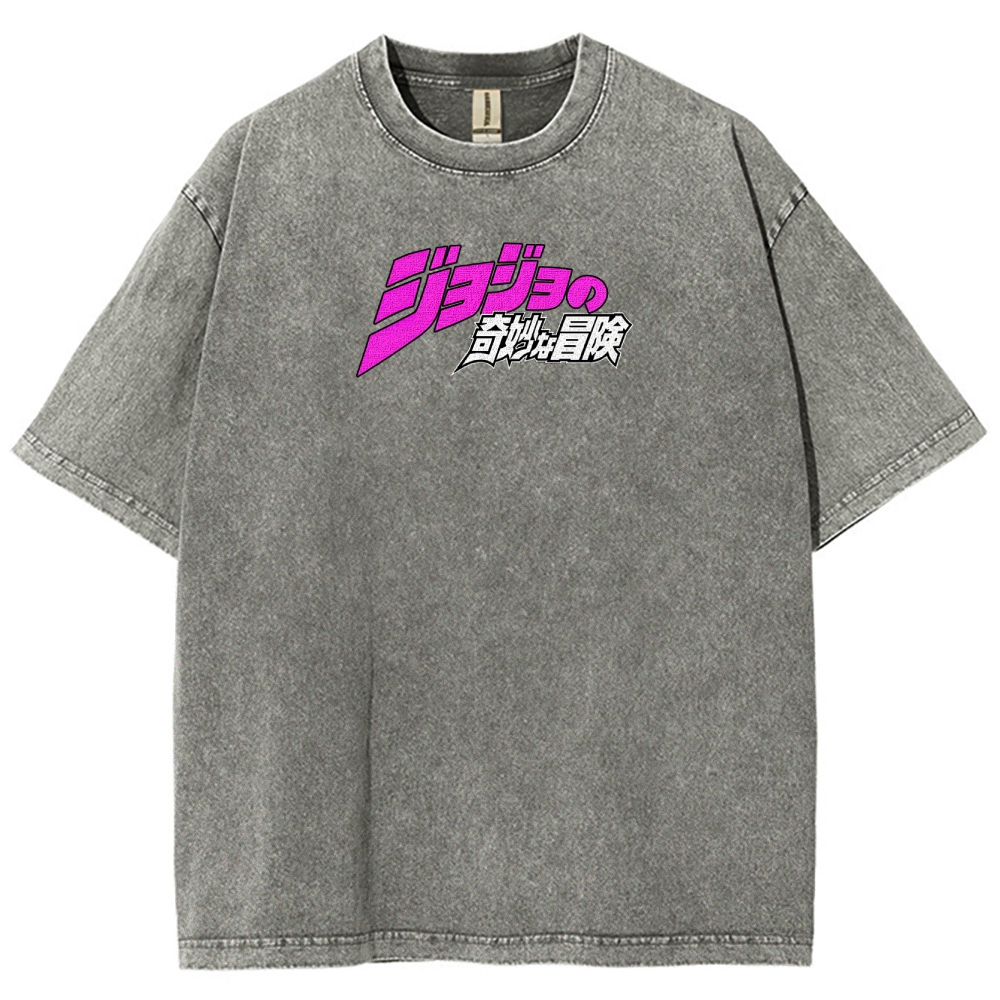Jojo's Bizarre Adventure Unisex Fit Washed T-Shirt 2503003241