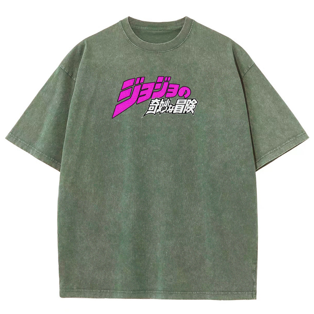 Jojo's Bizarre Adventure Unisex Fit Washed T-Shirt 2503003241