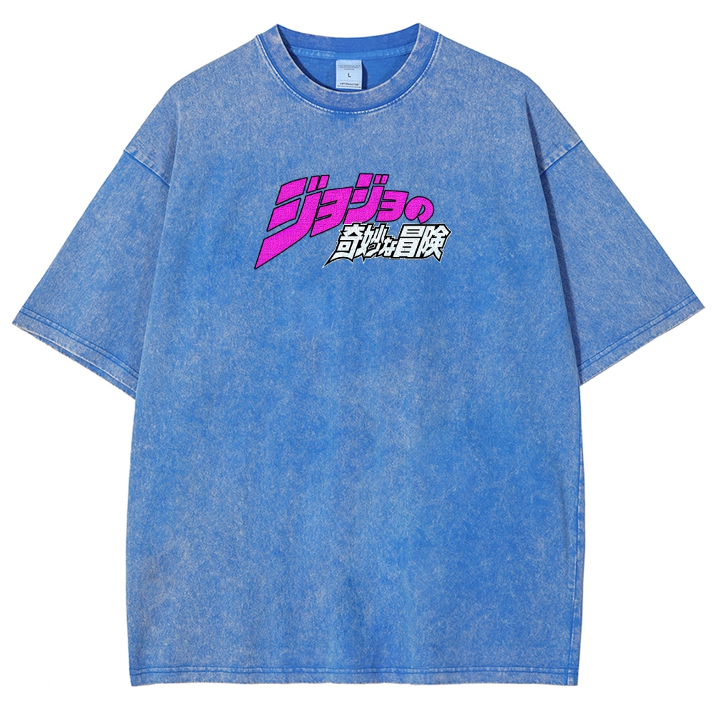 Jojo's Bizarre Adventure Unisex Fit Washed T-Shirt 2503003241