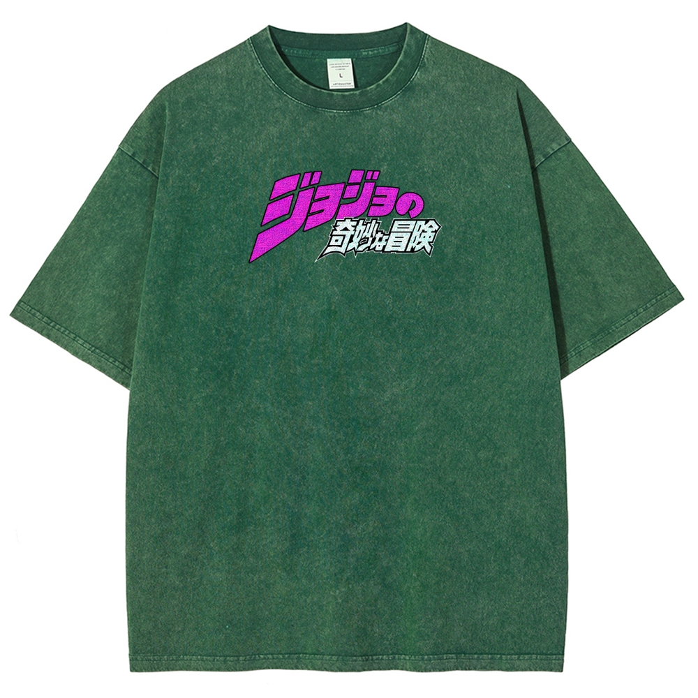 Jojo's Bizarre Adventure Unisex Fit Washed T-Shirt 2503003241