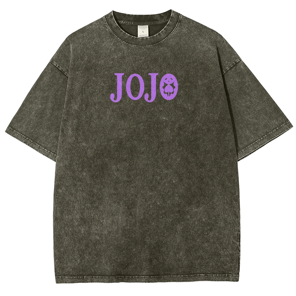 Jojo's Bizarre Adventure Unisex Fit Washed T-Shirt 2503003253