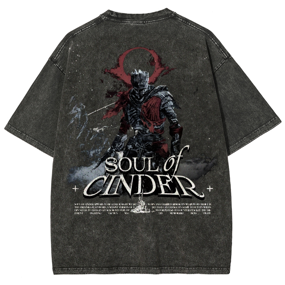 Dark Souls Unisex Fit Washed T-Shirt 2503003254