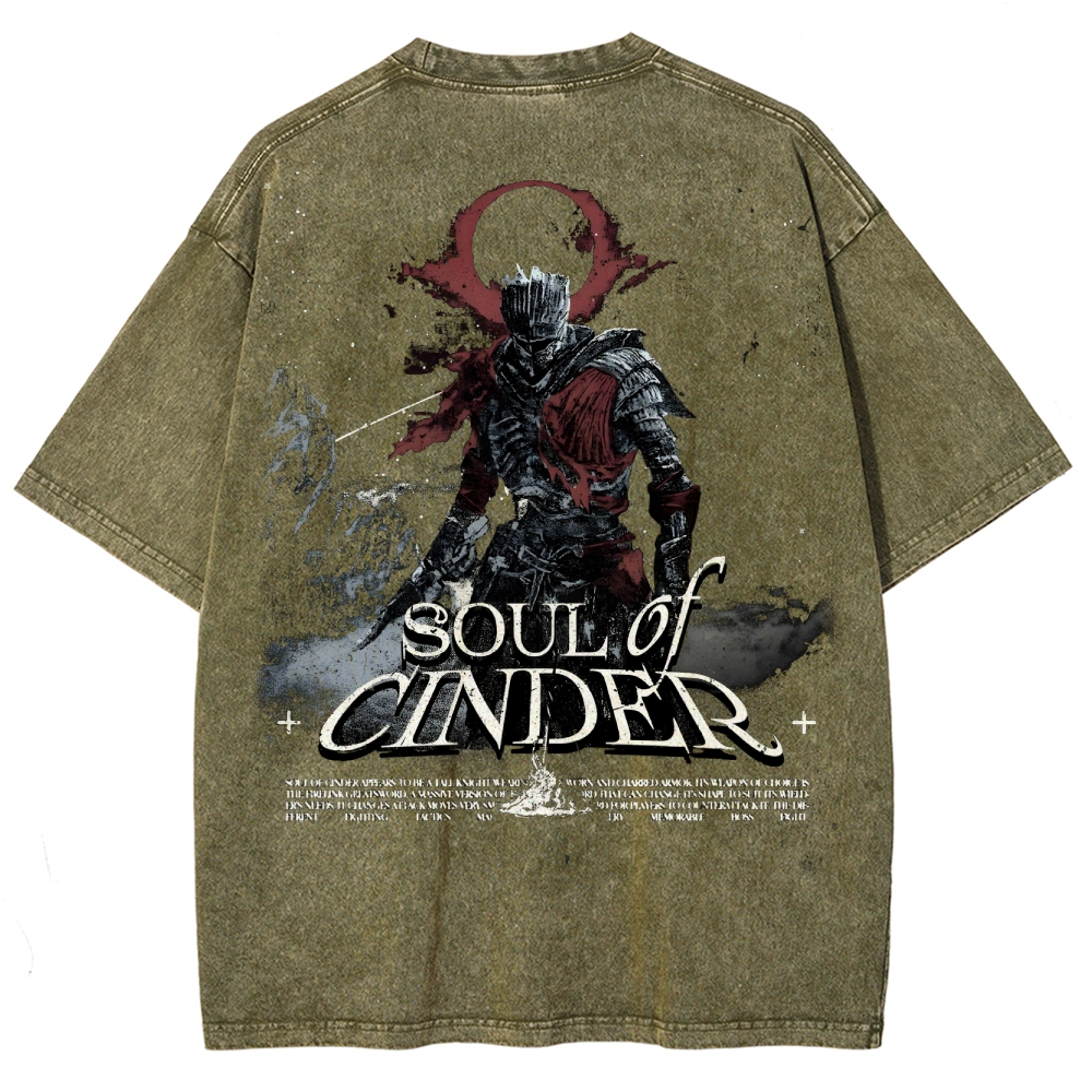 Dark Souls Unisex Fit Washed T-Shirt 2503003254