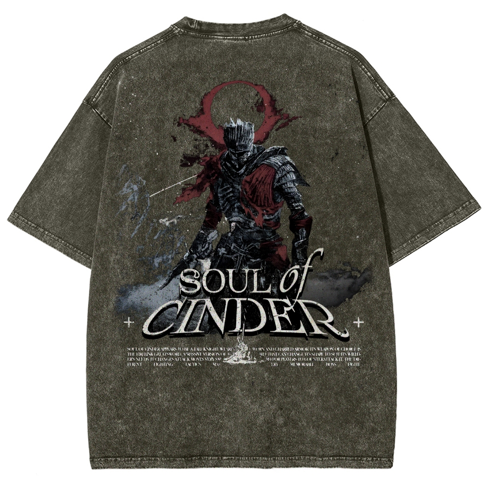 Dark Souls Unisex Fit Washed T-Shirt 2503003254