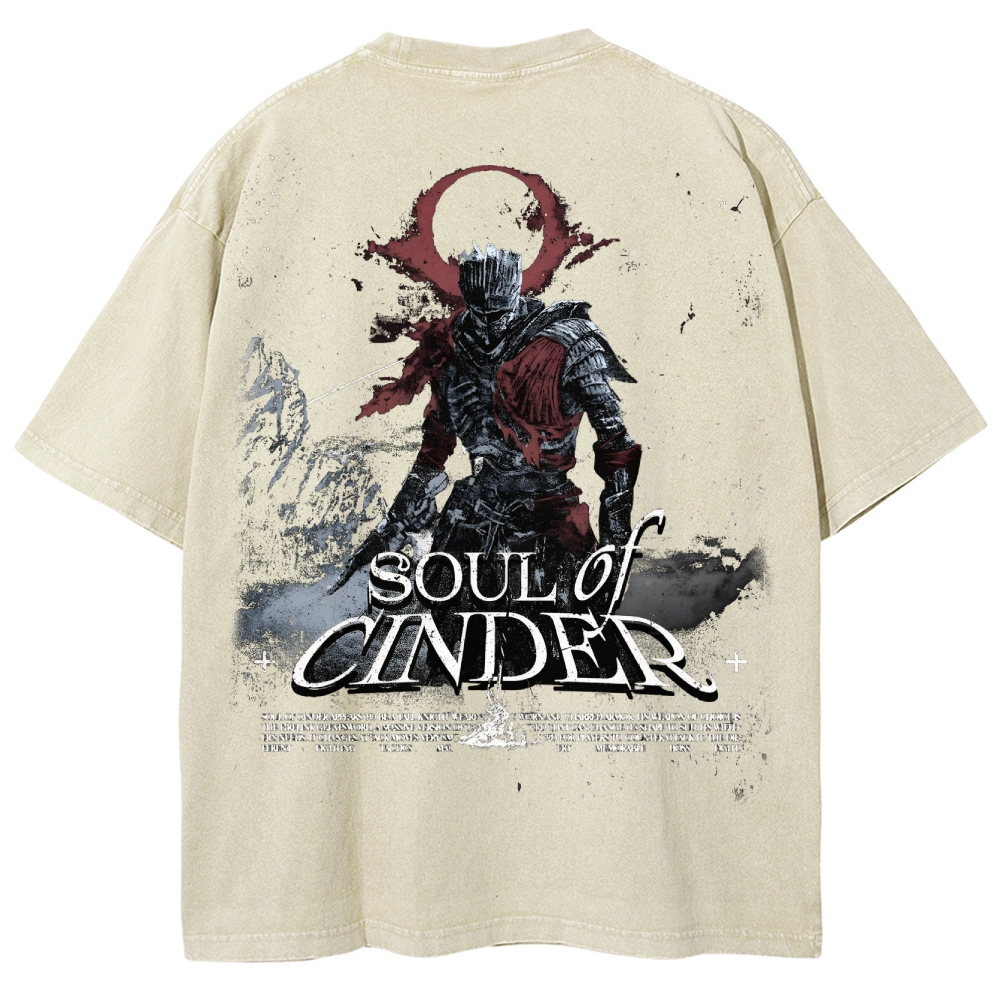 Dark Souls Unisex Fit Washed T-Shirt 2503003254