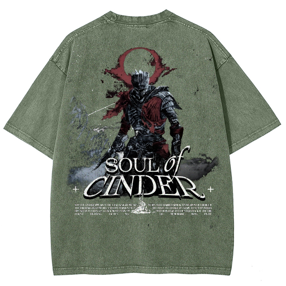 Dark Souls Unisex Fit Washed T-Shirt 2503003254