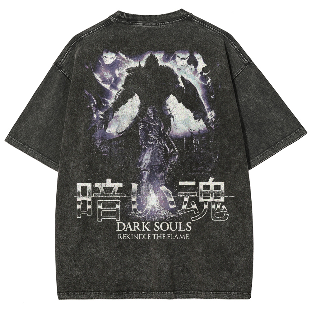 Dark Souls Unisex Fit Washed T-Shirt 2503003267