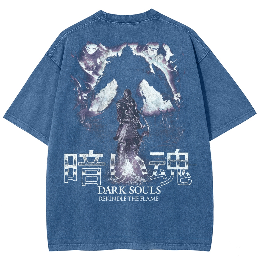 Dark Souls Unisex Fit Washed T-Shirt 2503003267
