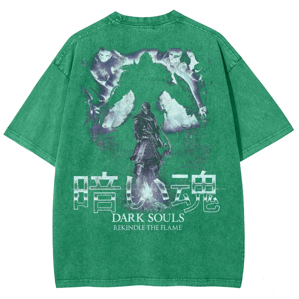 Dark Souls Unisex Fit Washed T-Shirt 2503003267