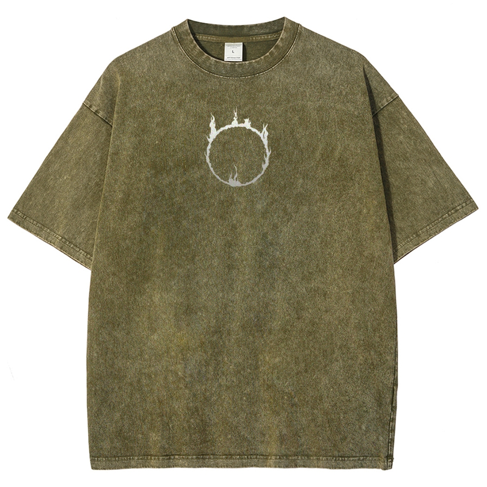 Dark Souls Unisex Fit Washed T-Shirt 2503003267