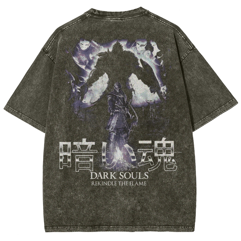 Dark Souls Unisex Fit Washed T-Shirt 2503003267