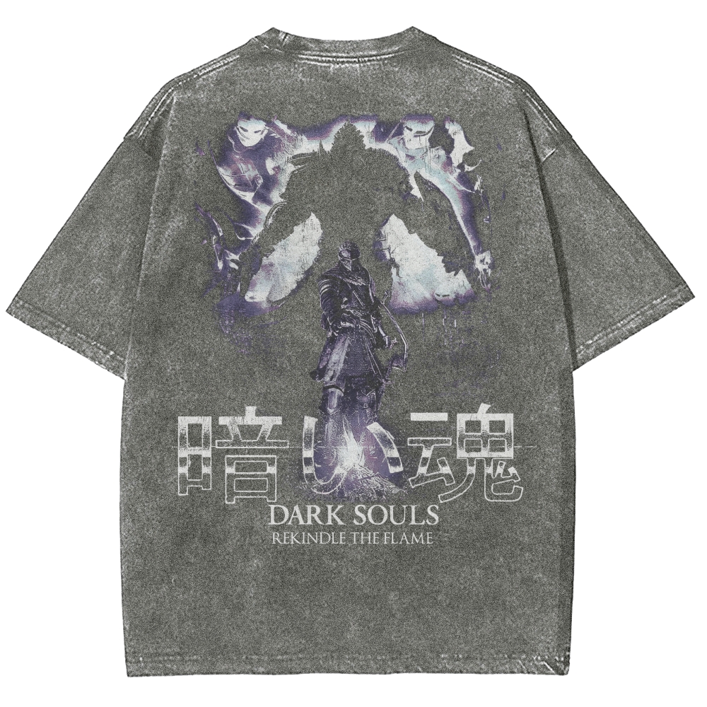 Dark Souls Unisex Fit Washed T-Shirt 2503003267