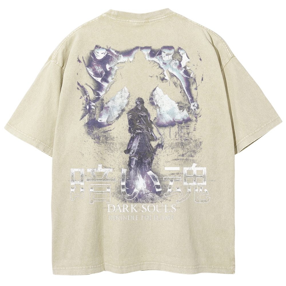 Dark Souls Unisex Fit Washed T-Shirt 2503003267