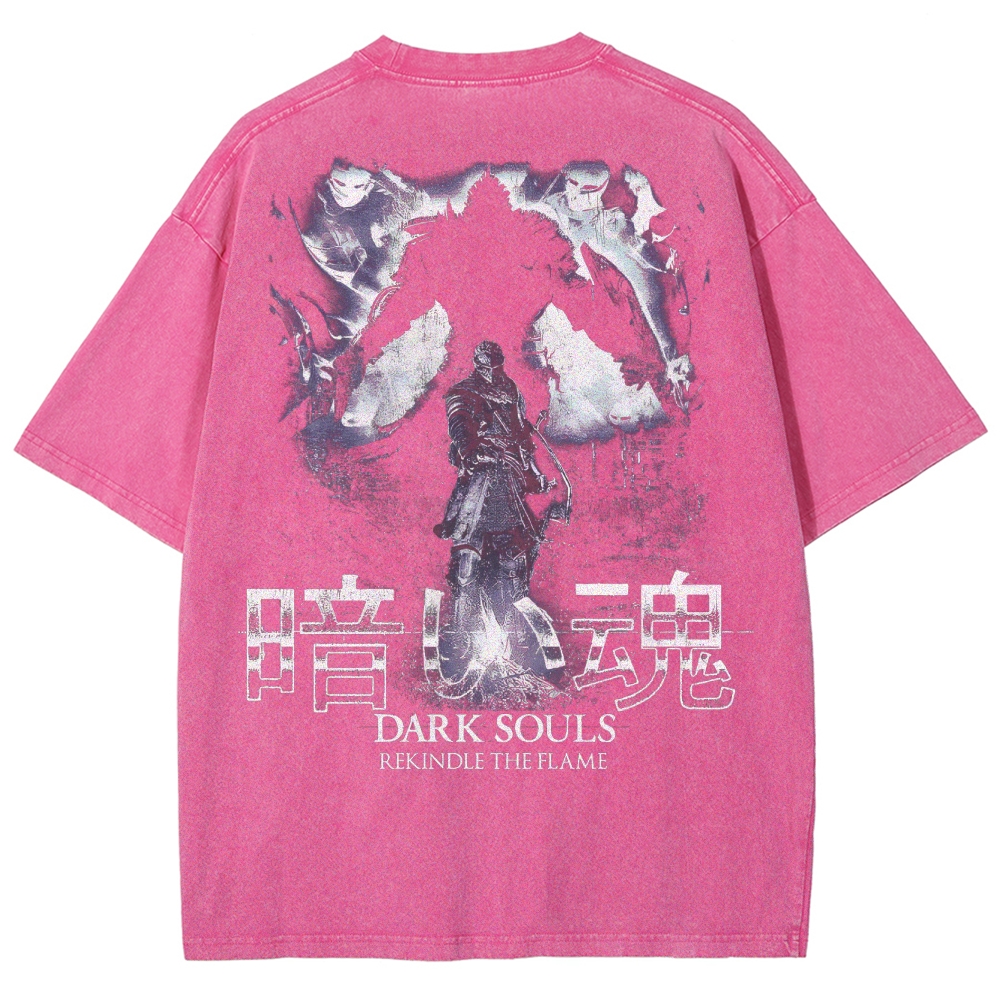 Dark Souls Unisex Fit Washed T-Shirt 2503003267