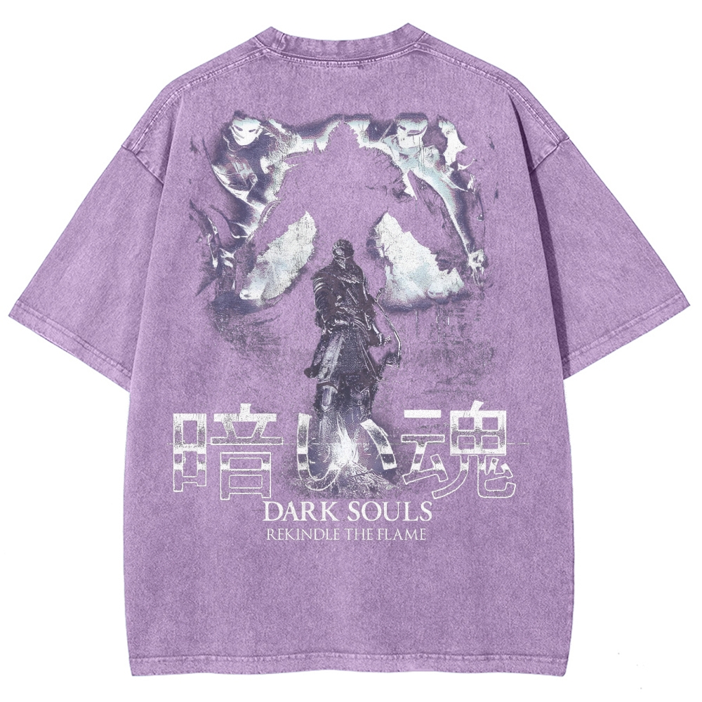 Dark Souls Unisex Fit Washed T-Shirt 2503003267