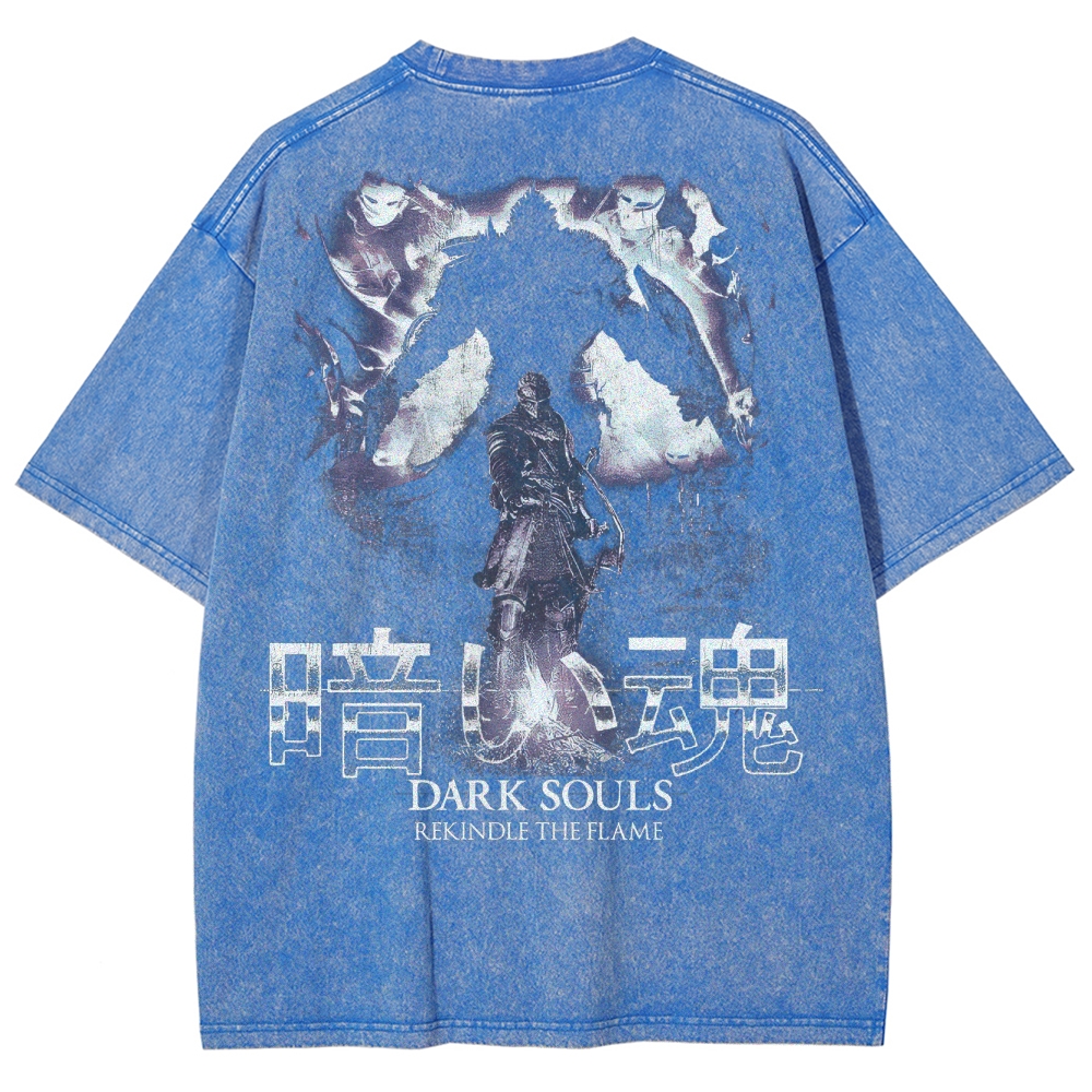Dark Souls Unisex Fit Washed T-Shirt 2503003267