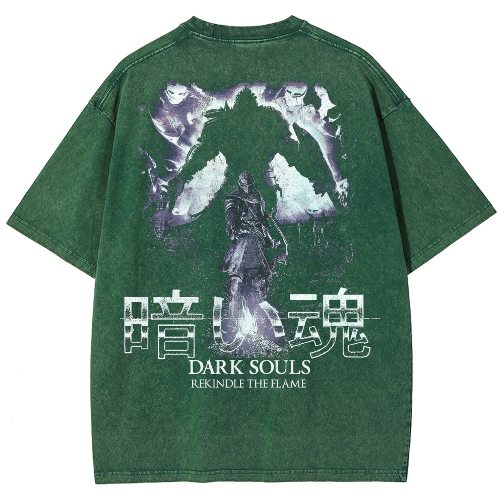 Dark Souls Unisex Fit Washed T-Shirt 2503003267