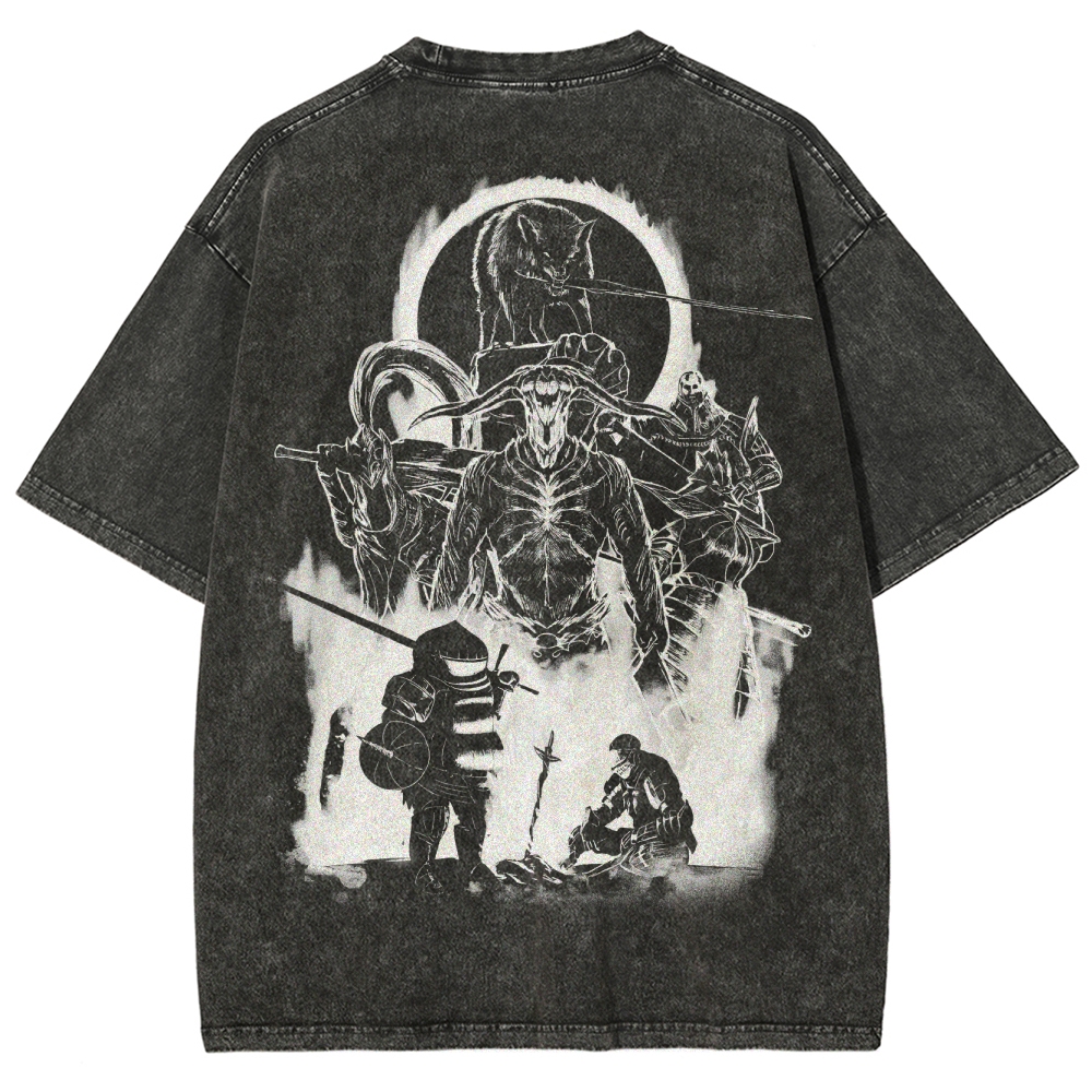 Dark Souls Unisex Fit Washed T-Shirt 2503003269