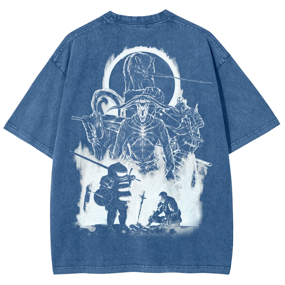 Dark Souls Unisex Fit Washed T-Shirt 2503003269