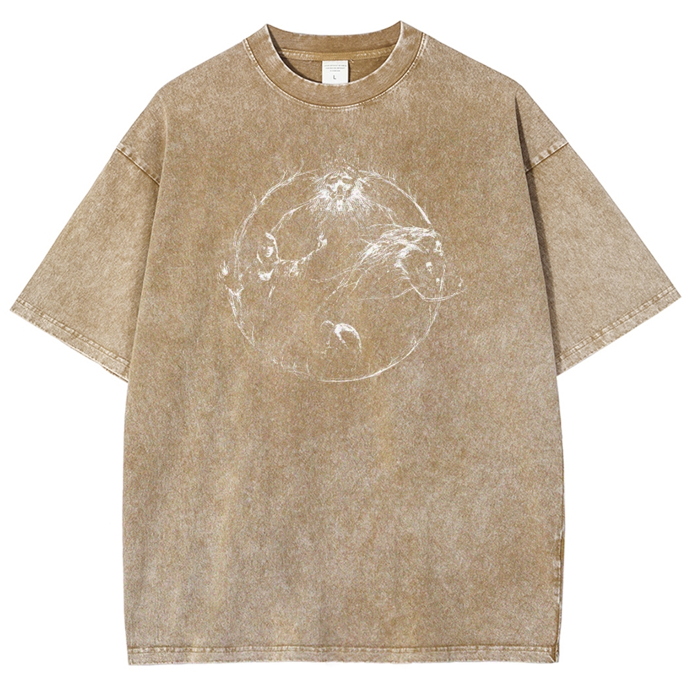 Dark Souls Unisex Fit Washed T-Shirt 2503003269