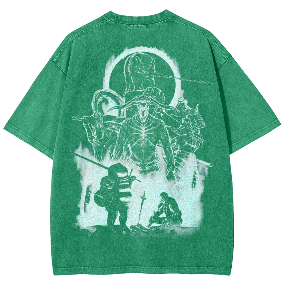Dark Souls Unisex Fit Washed T-Shirt 2503003269