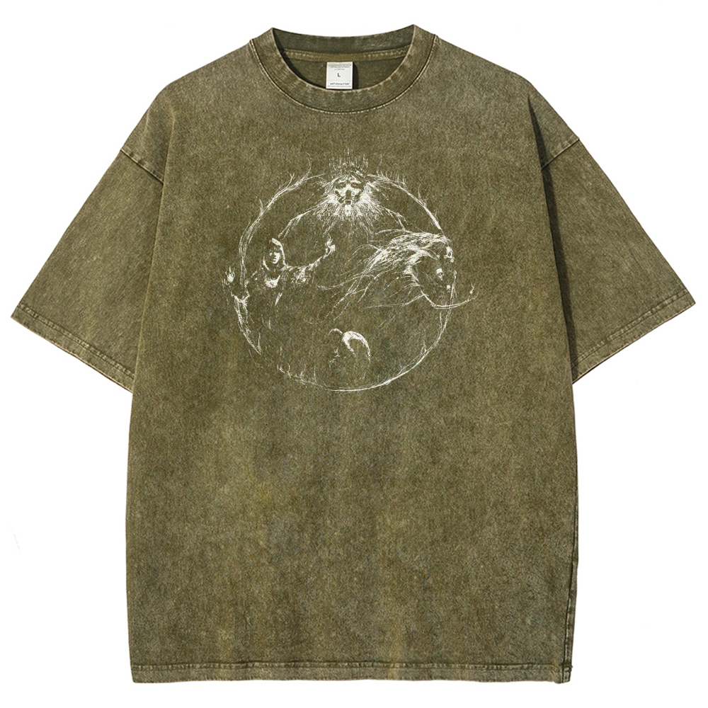 Dark Souls Unisex Fit Washed T-Shirt 2503003269