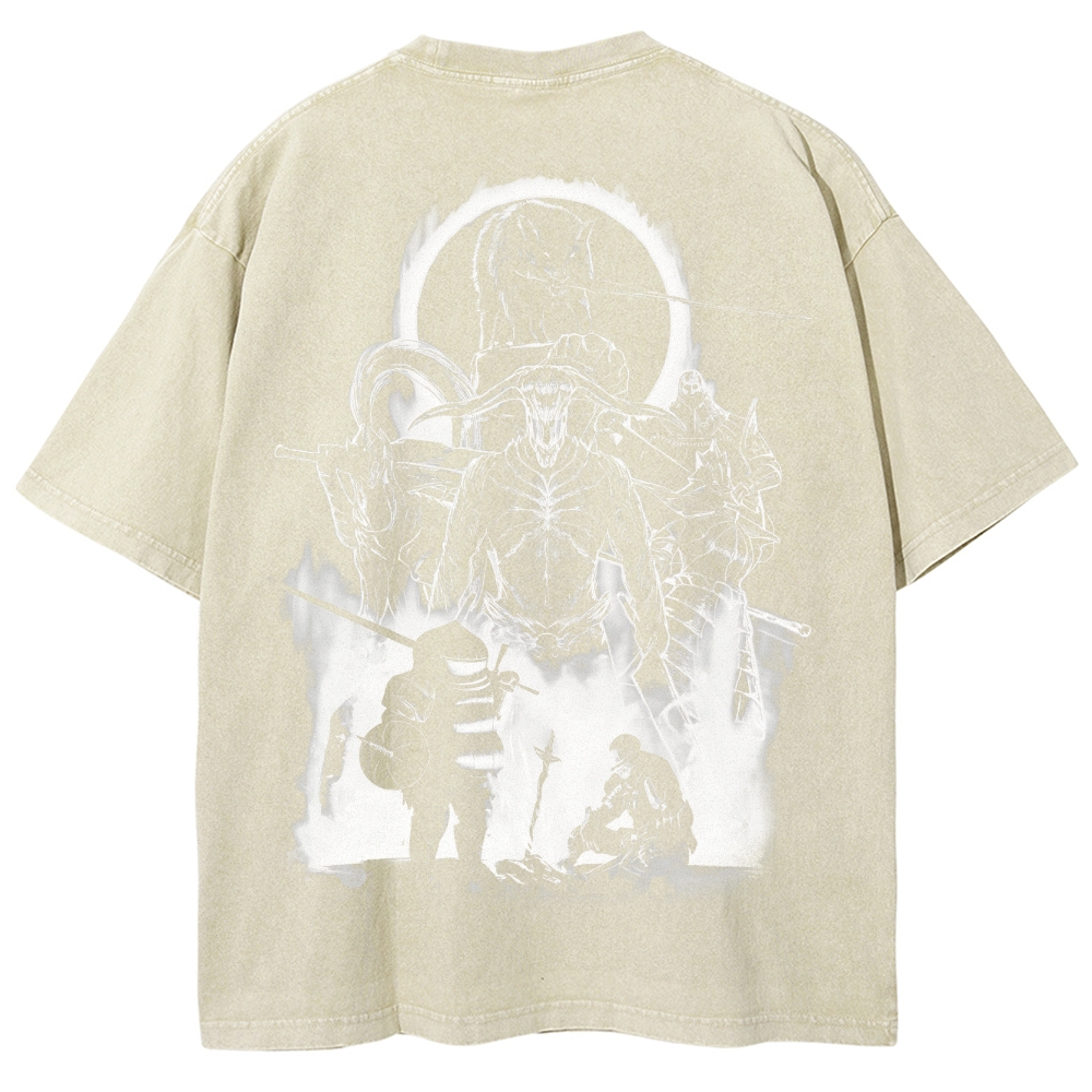 Dark Souls Unisex Fit Washed T-Shirt 2503003269