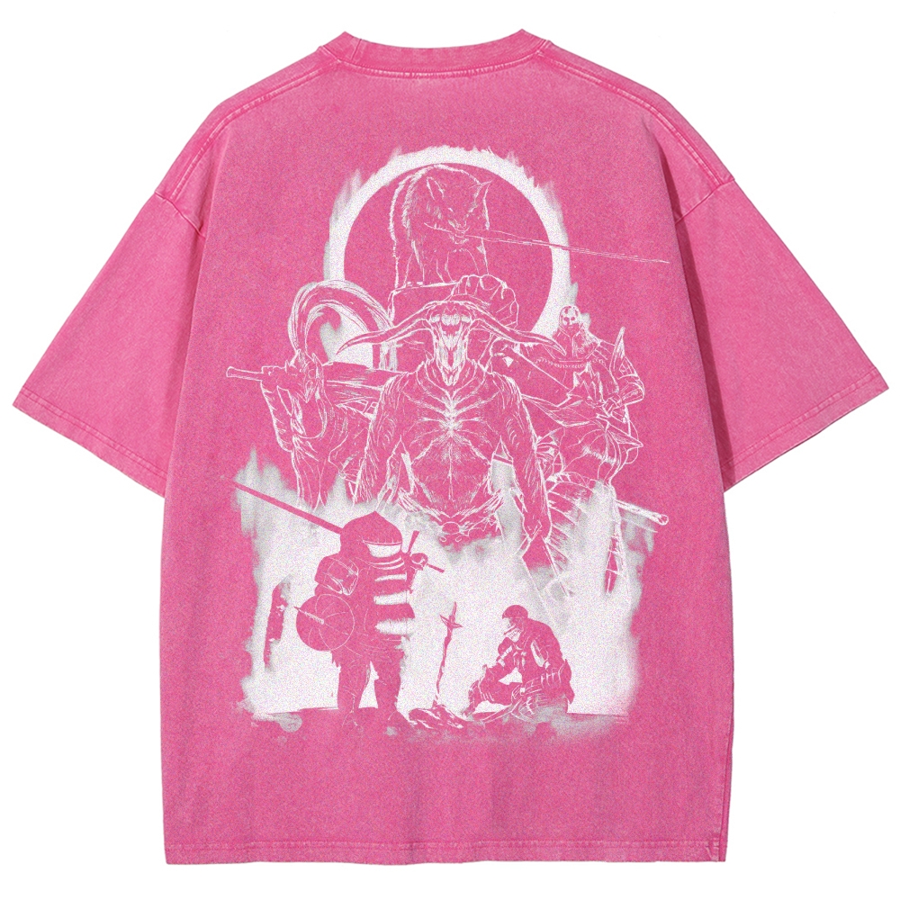 Dark Souls Unisex Fit Washed T-Shirt 2503003269