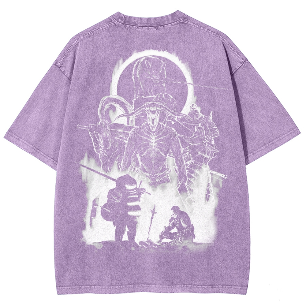 Dark Souls Unisex Fit Washed T-Shirt 2503003269