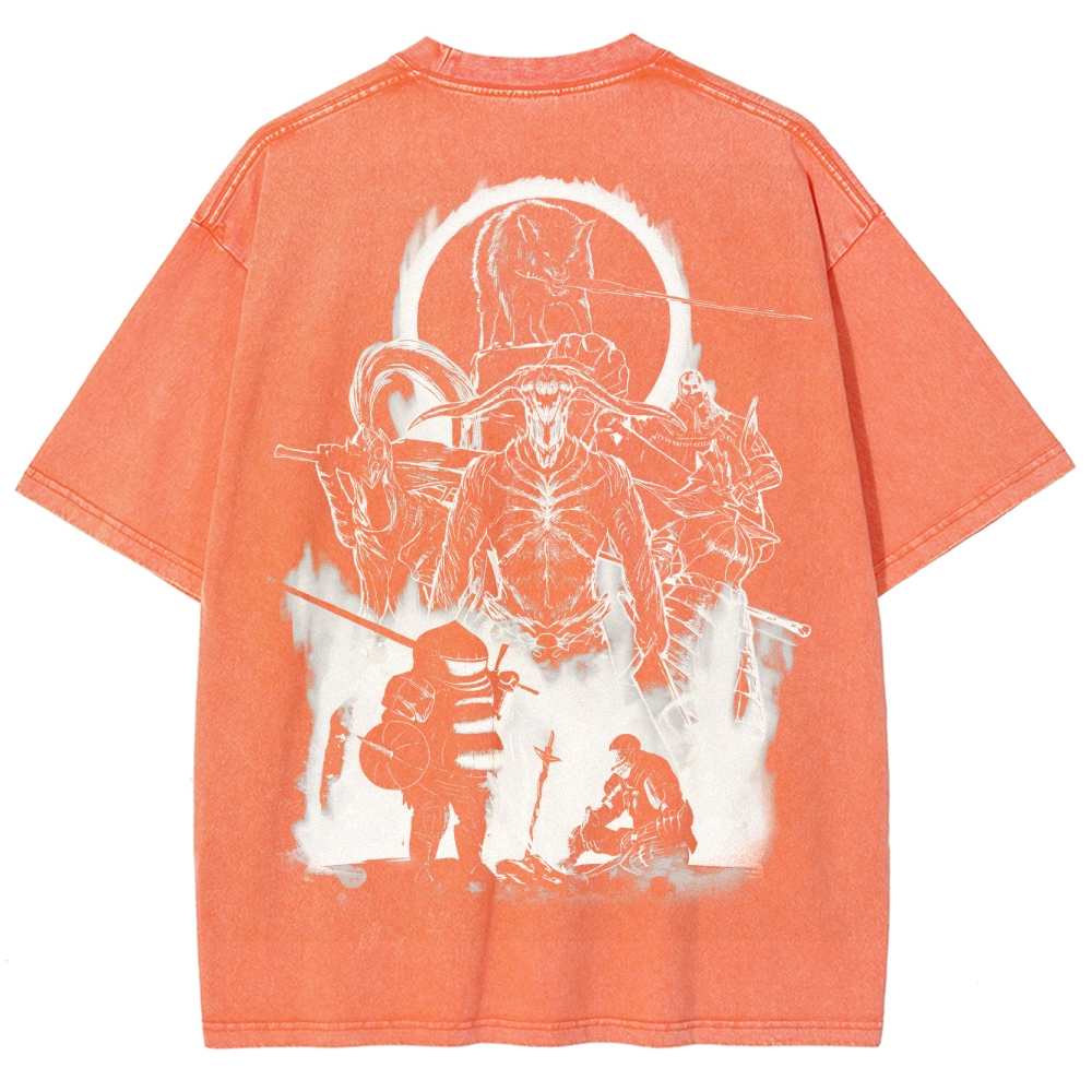 Dark Souls Unisex Fit Washed T-Shirt 2503003269