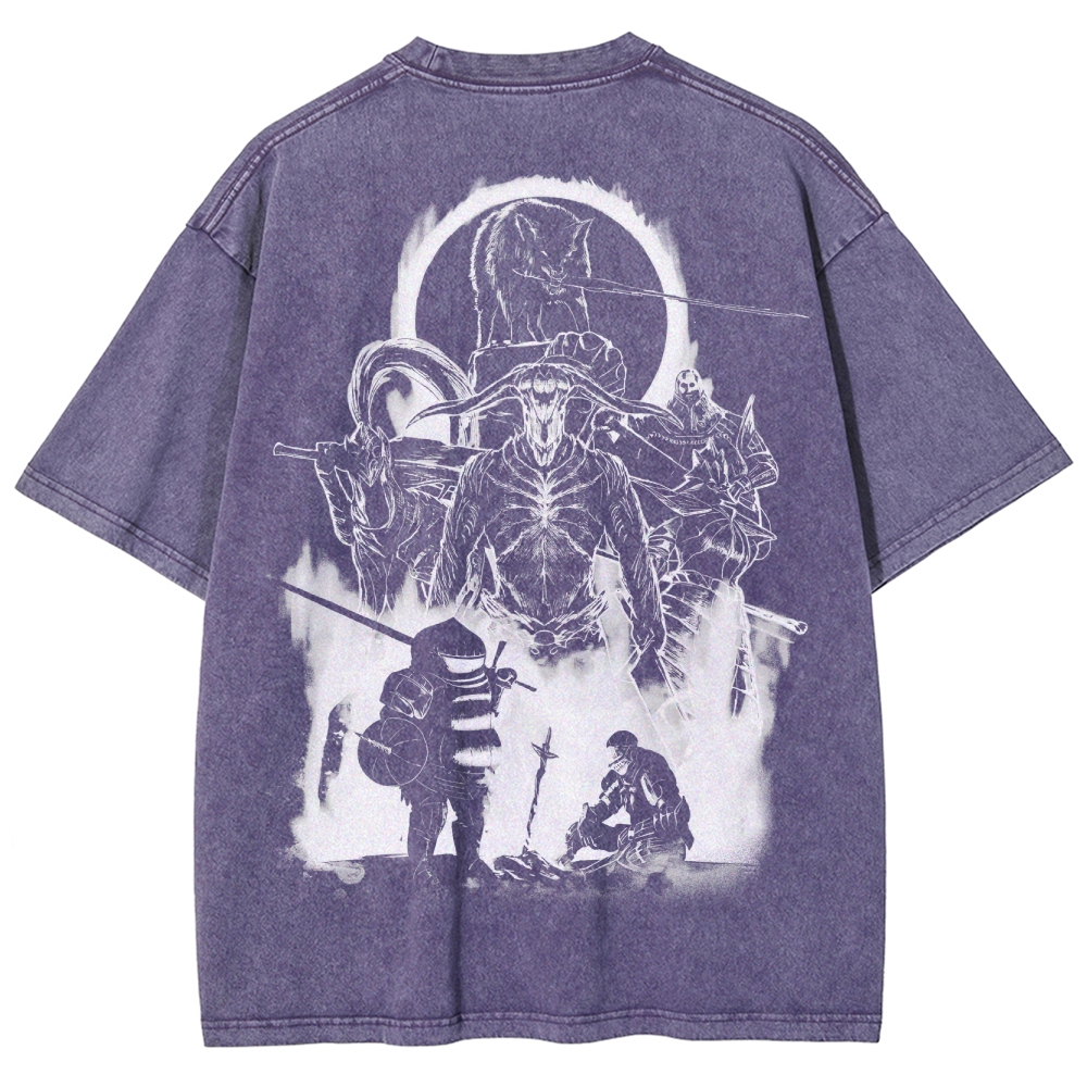 Dark Souls Unisex Fit Washed T-Shirt 2503003269