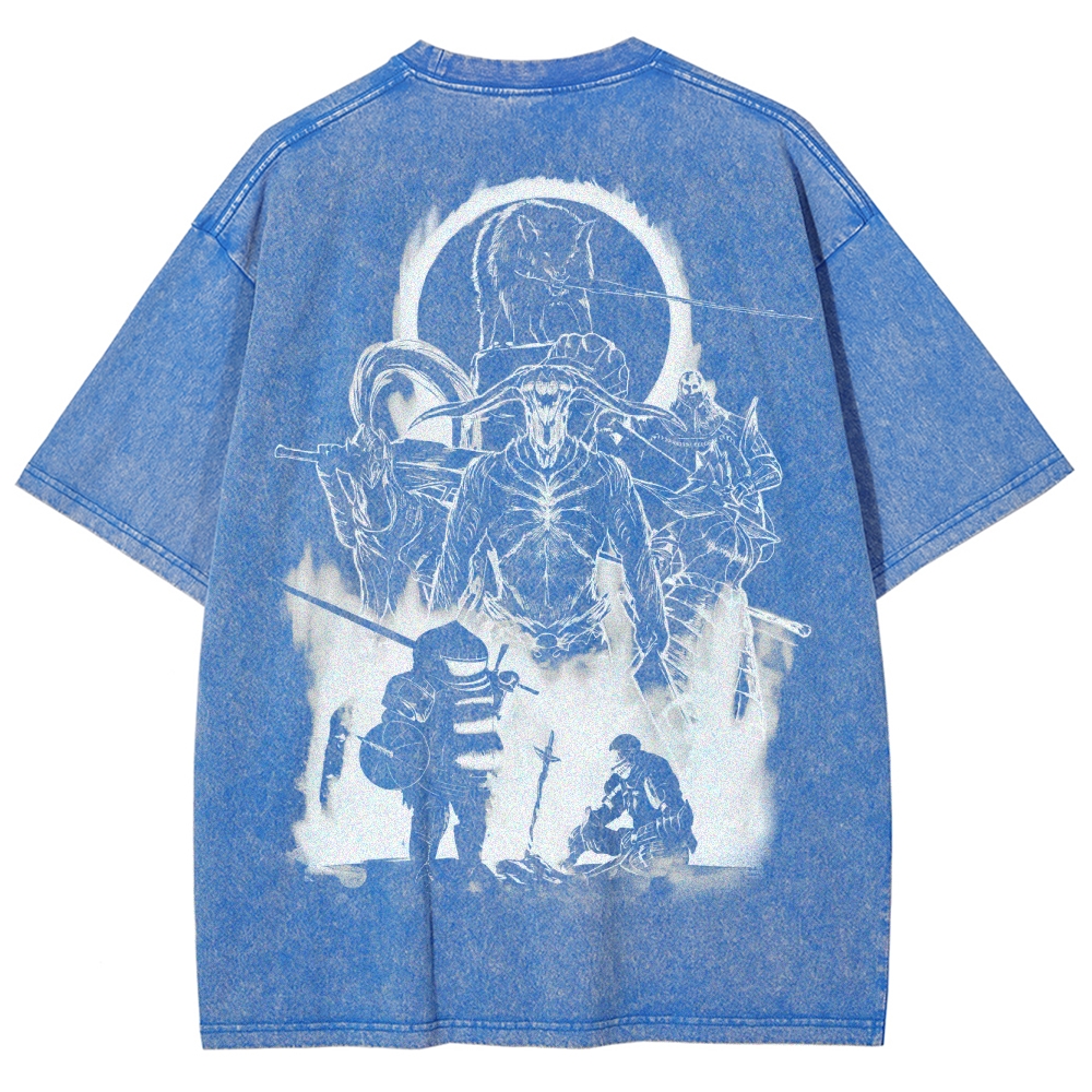 Dark Souls Unisex Fit Washed T-Shirt 2503003269