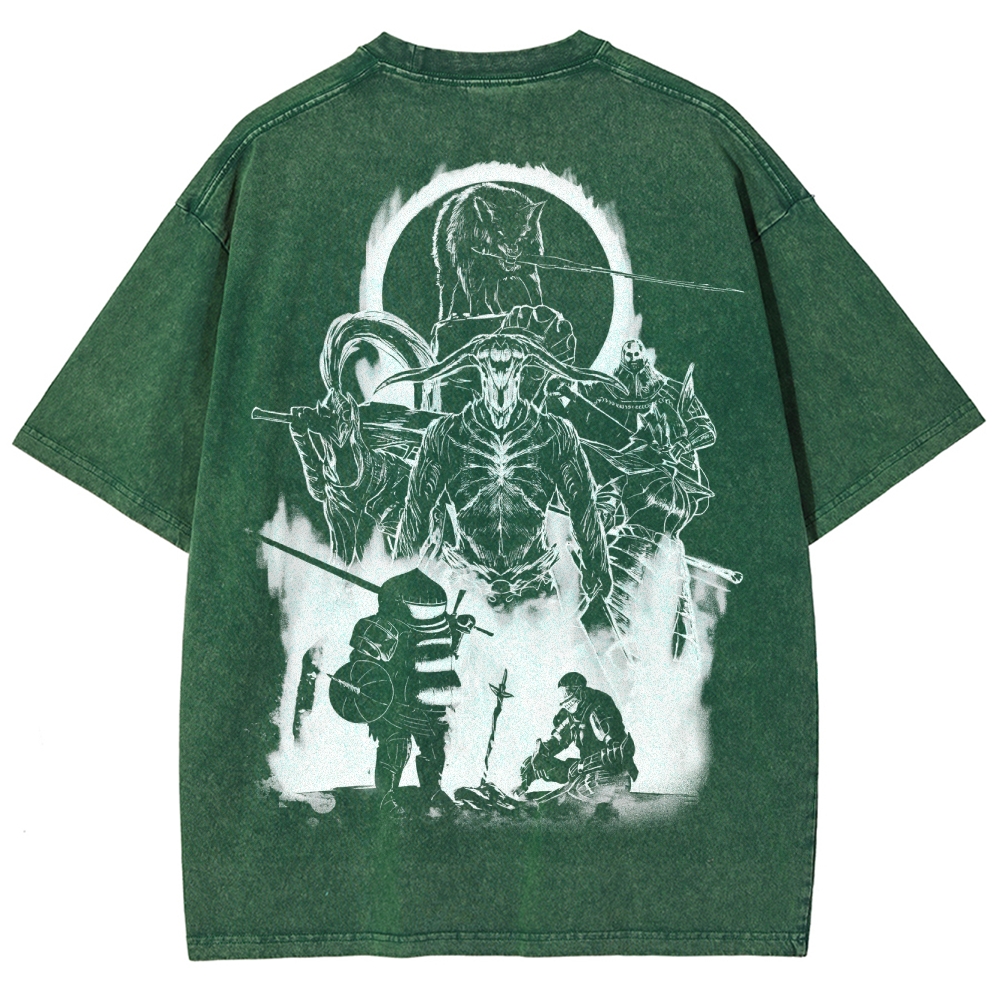 Dark Souls Unisex Fit Washed T-Shirt 2503003269