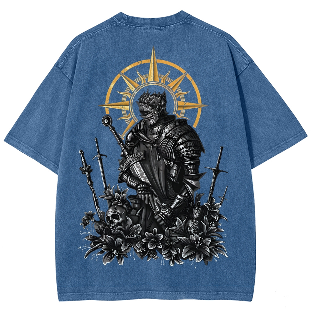 Dark Souls Unisex Fit Washed T-Shirt 2503003274
