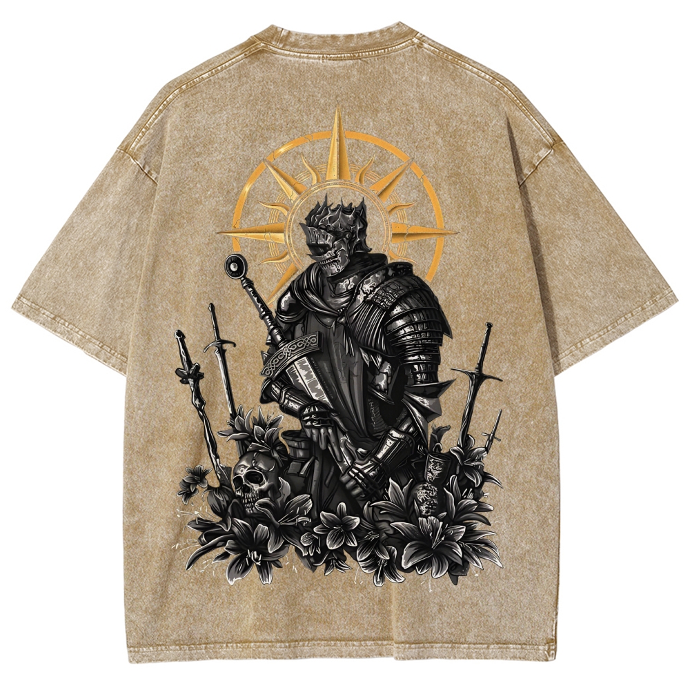 Dark Souls Unisex Fit Washed T-Shirt 2503003274