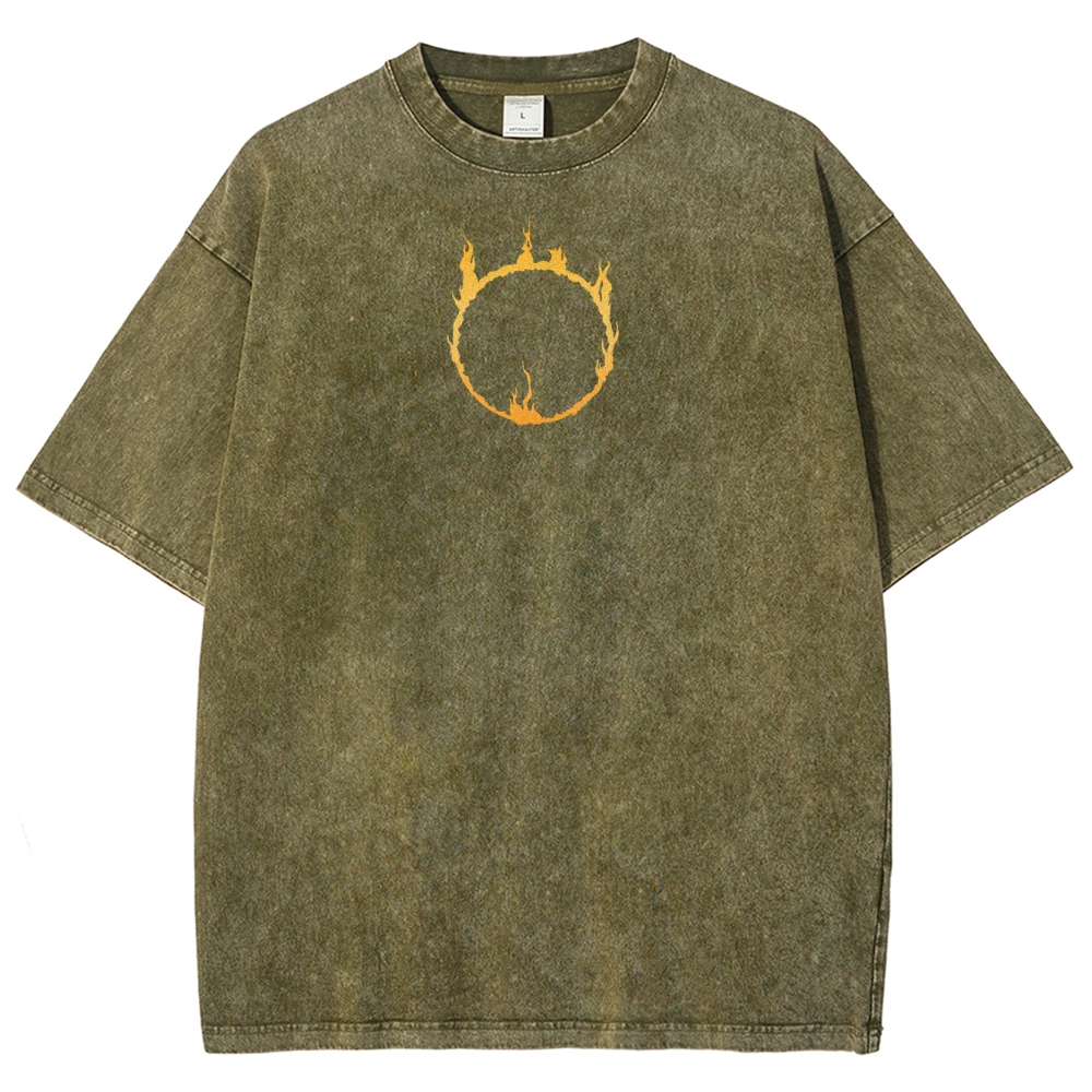 Dark Souls Unisex Fit Washed T-Shirt 2503003274