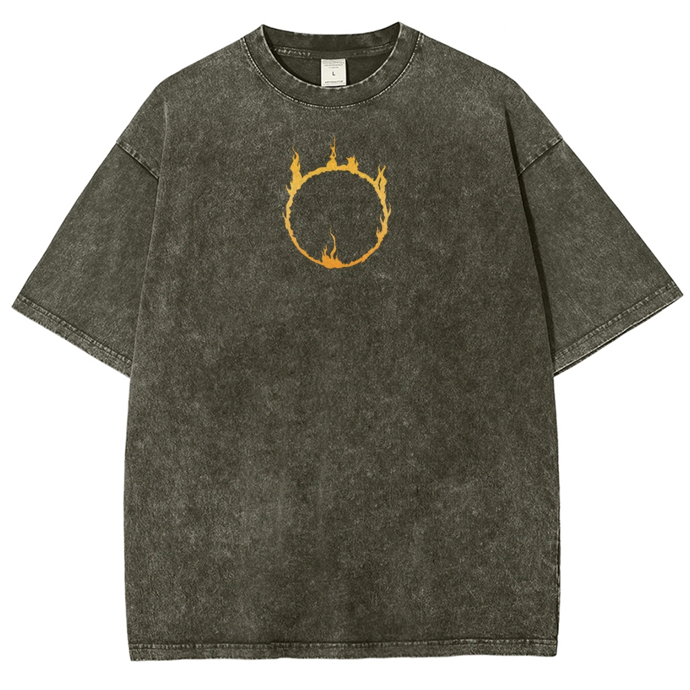 Dark Souls Unisex Fit Washed T-Shirt 2503003274