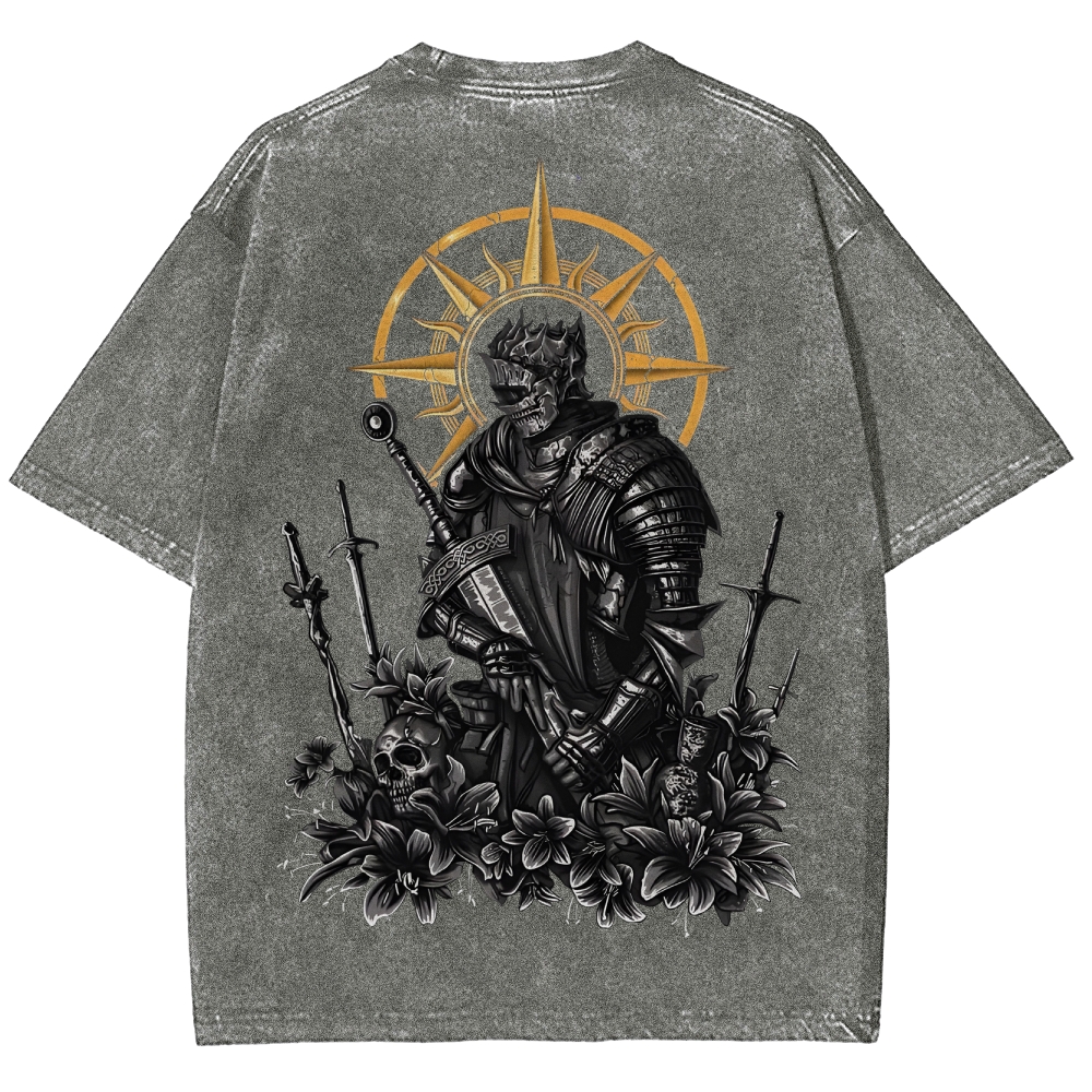 Dark Souls Unisex Fit Washed T-Shirt 2503003274