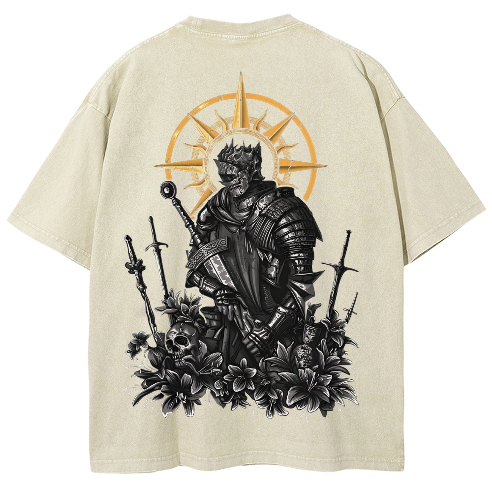 Dark Souls Unisex Fit Washed T-Shirt 2503003274