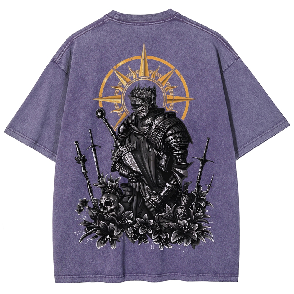 Dark Souls Unisex Fit Washed T-Shirt 2503003274
