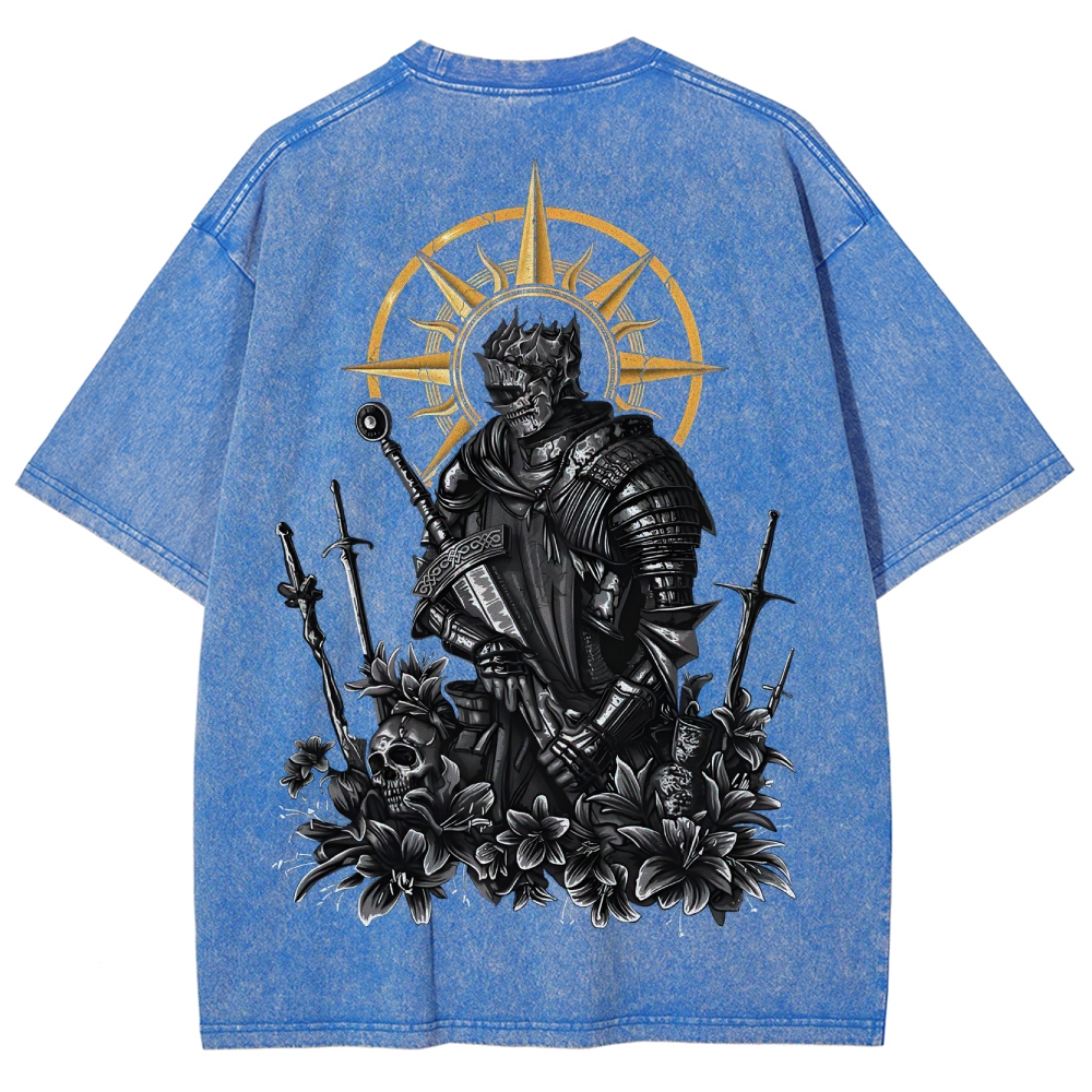 Dark Souls Unisex Fit Washed T-Shirt 2503003274