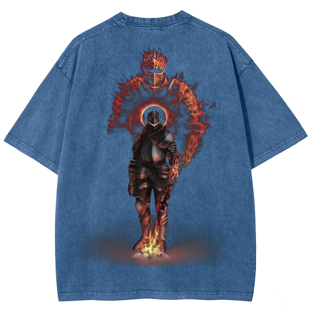 Dark Souls Unisex Fit Washed T-Shirt 2503003276