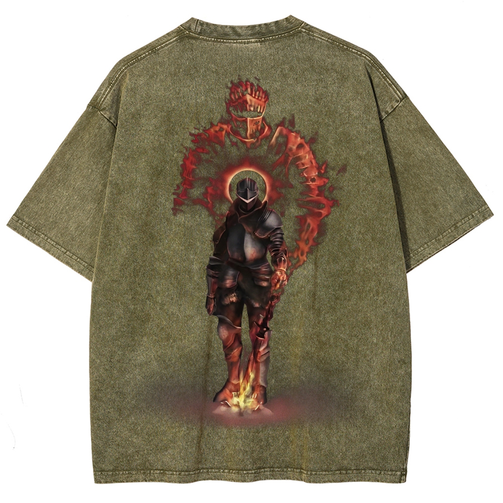 Dark Souls Unisex Fit Washed T-Shirt 2503003276