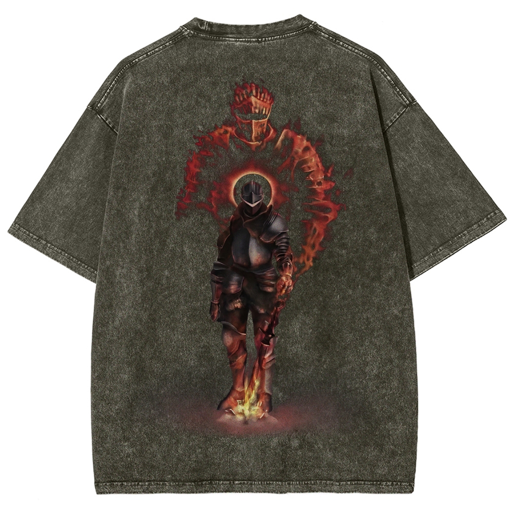 Dark Souls Unisex Fit Washed T-Shirt 2503003276