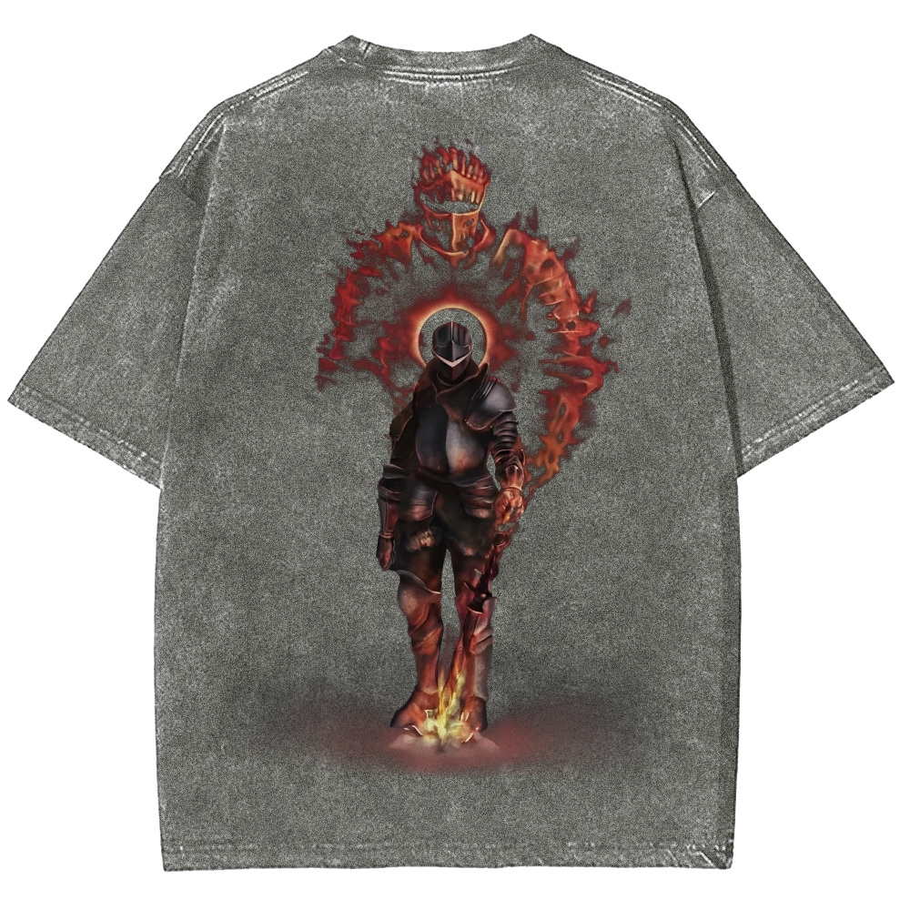 Dark Souls Unisex Fit Washed T-Shirt 2503003276