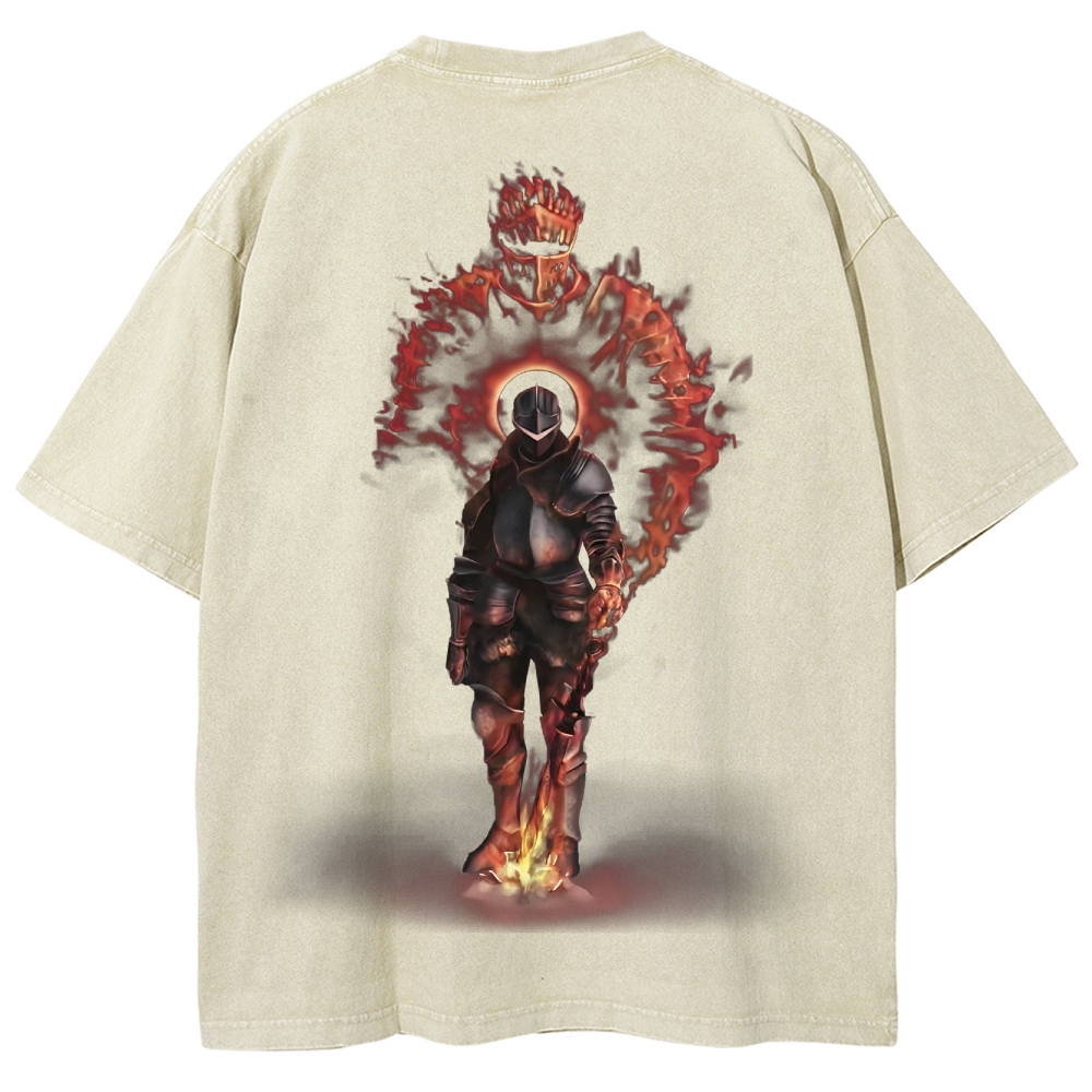 Dark Souls Unisex Fit Washed T-Shirt 2503003276